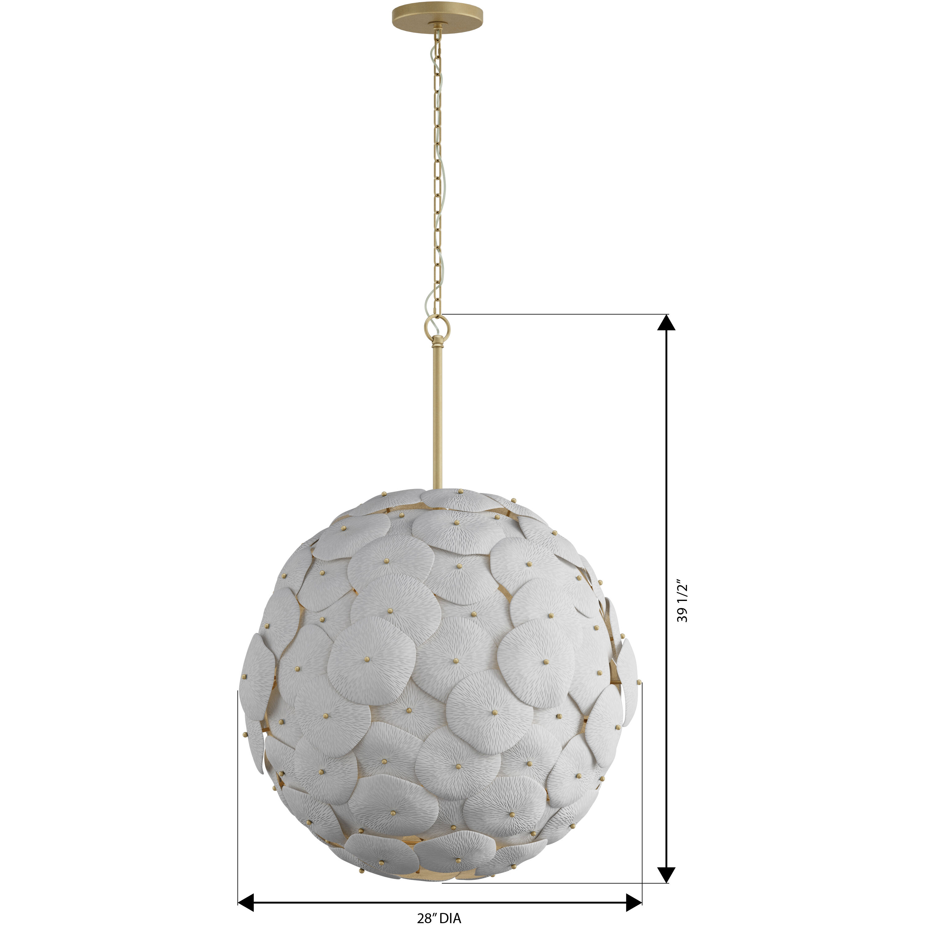 Coastlyn 7 Light 28 inch Legacy Brass Pendant Ceiling Light