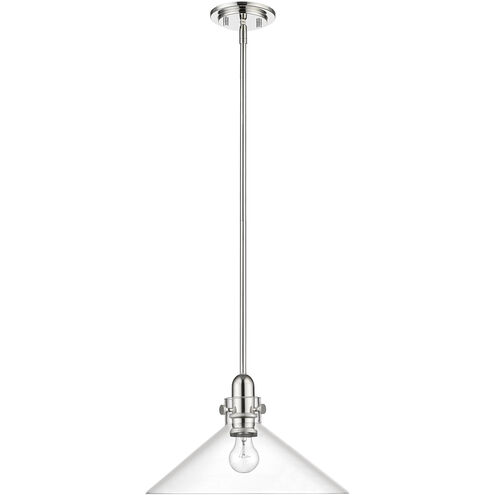 Dwyer 1 Light 15 inch Polished Nickel Pendant Ceiling Light
