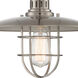Lanterna II 1 Light 12.5 inch Polished Steel Pendant Ceiling Light