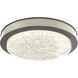 Iris LED 12 inch Graphite with Light Ash Sconce & Flush Mount Wall Light in 2700K LED, Graphite with Light Oak