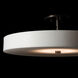 Disq LED 23 inch Dark Smoke Semi-Flush Ceiling Light, Large