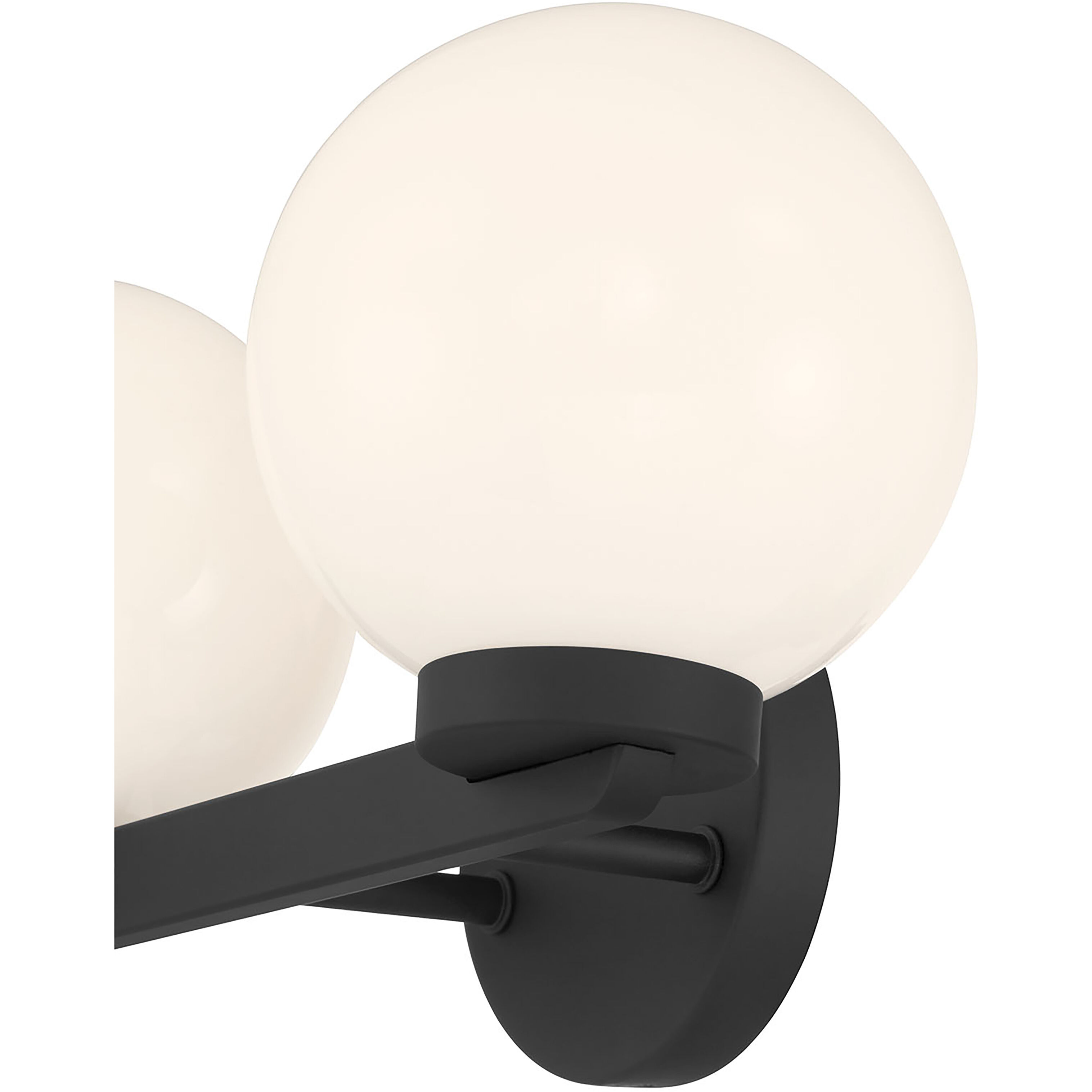 Ardeva 2 Light 14 inch Matte Black Bathroom Vanity Light Wall Light