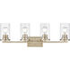 Verlana 4 Light 27.75 inch Modern Gold Vanity Light Wall Light