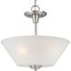 Pittman 2 Light 15 inch Brushed Nickel Pendant Ceiling Light