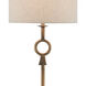 Germaine 62 inch 150 watt Antique Brass Floor Lamp Portable Light