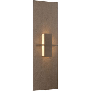 Aperture 1 Light 6.5 inch Bronze ADA Vertical Sconce Wall Light in White Art