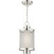 Nottingham 1 Light 9 inch Brushed Nickel Outdoor Pendant Lantern