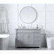 Wesley 48 X 21.5 X 35 inch Grey Vanity Sink Set in Gray