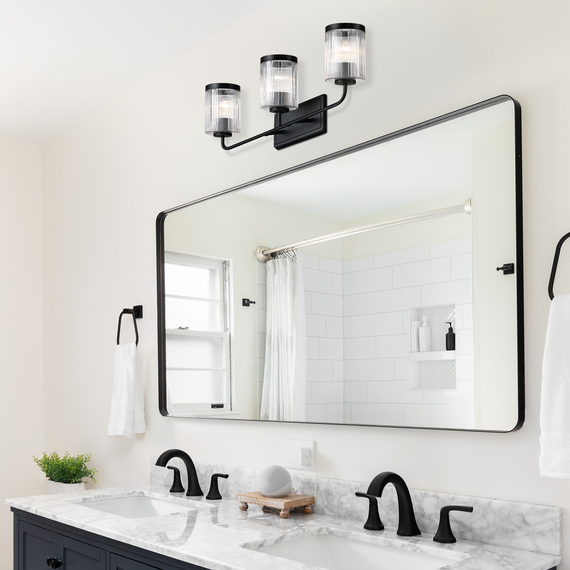 Aspen LED 24 inch Matte Black Vanity Wall Light
