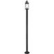 Roundhouse 1 Light 94 inch Black Outdoor Post Mounted Fixture in 14.75