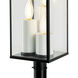 Back Bay 3 Light 23.25 inch Matte Black Outdoor Post Light