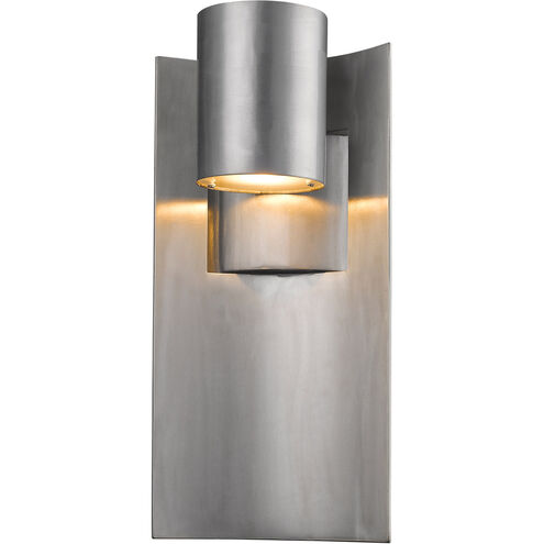 Amador LED 14.75 inch Silver Outdoor Wall Light