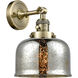 Franklin Restoration Large Bell LED 8 inch Antique Brass Sconce Wall Light, Franklin Restoration