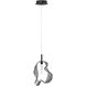 Norah 1 Light 5.5 inch Matte Black Standard Pendant Ceiling Light in Smoke