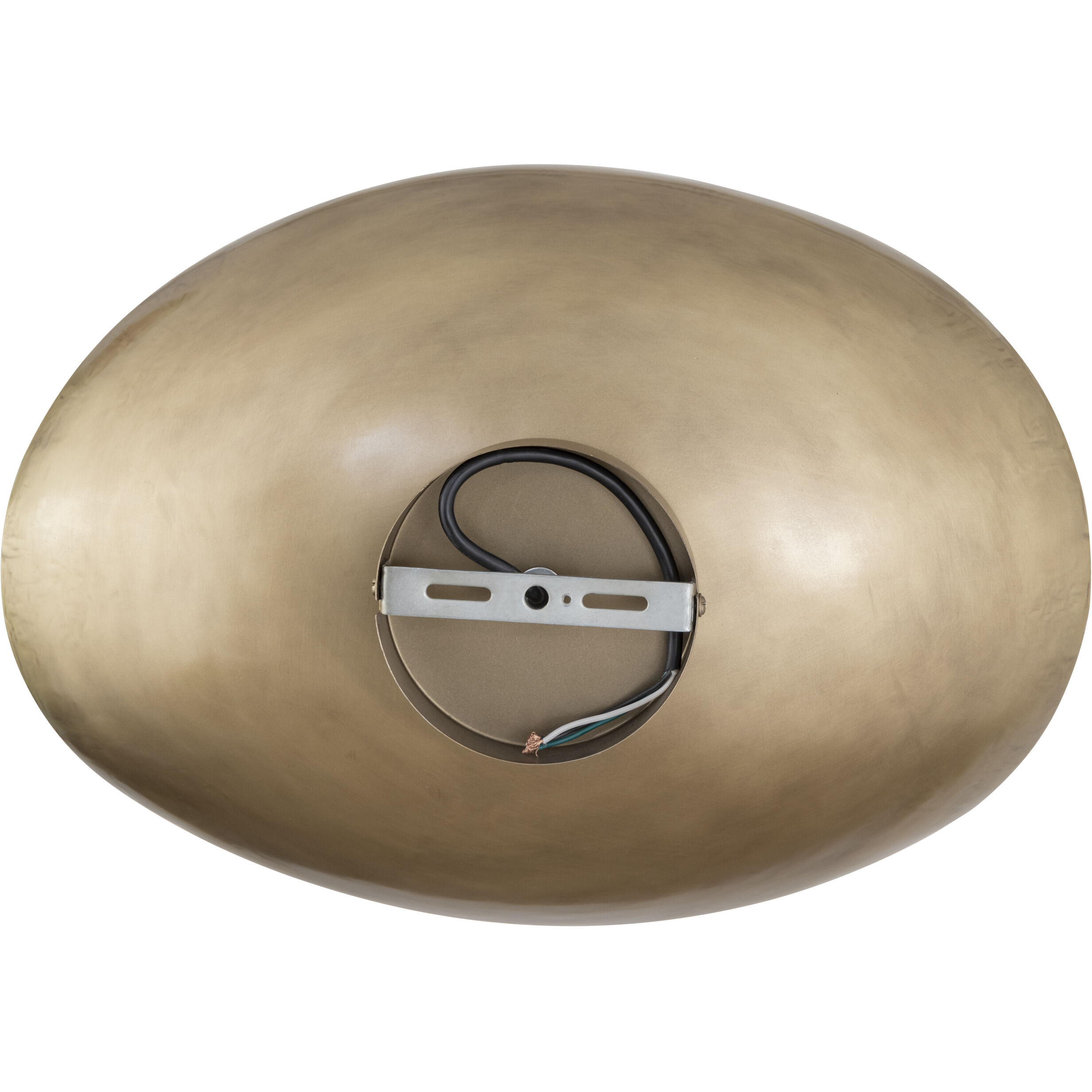 Maverick 1 Light 17.5 inch Antique Brass Flush Mount Ceiling Light