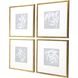 Florals Collection Blue Framed Art