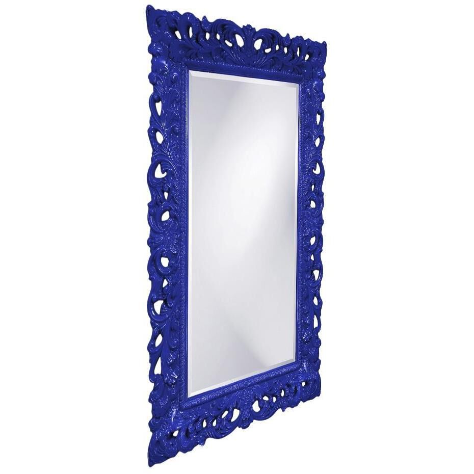 Barcelona 46 X 32 inch Glossy Royal Blue Wall Mirror
