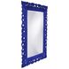 Barcelona 46 X 32 inch Glossy Royal Blue Wall Mirror