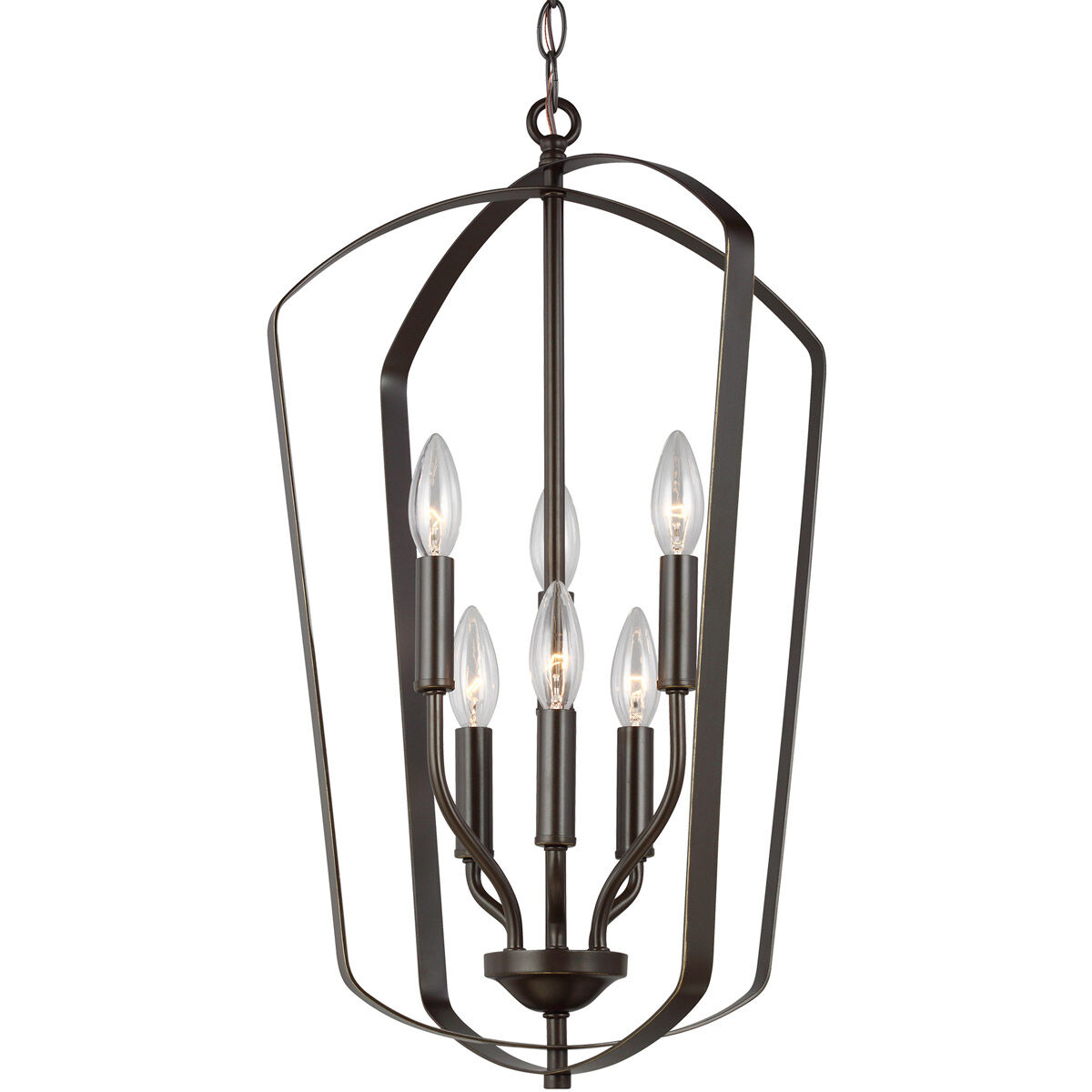 Romee 6 Light 15 inch Bronze Foyer Pendant Ceiling Light, Medium