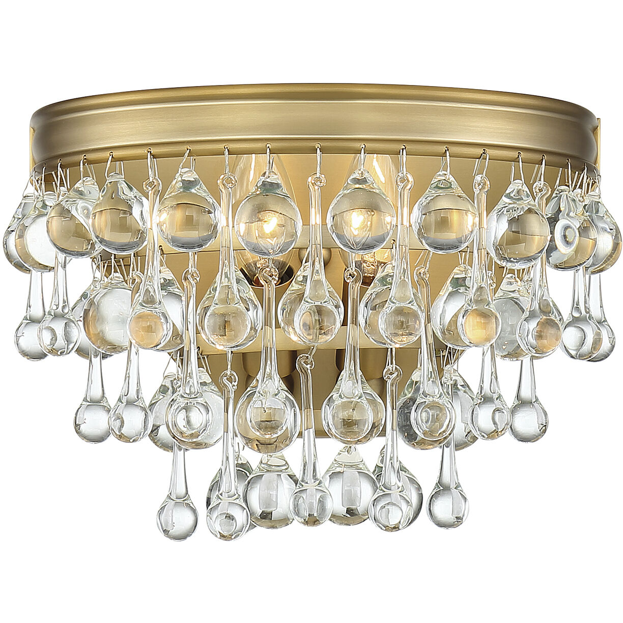 Calypso Bath Wall Light in Vibrant Gold