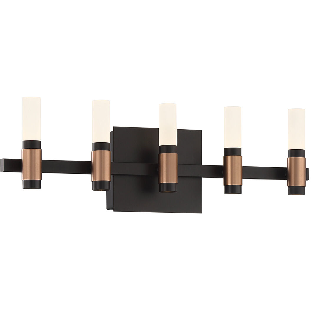 Albany LED 20 inch Brass and Black Vanity Light Wall Light