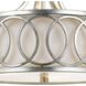 Graham 3 Light 15 inch Antique Silver Semi Flush Ceiling Light