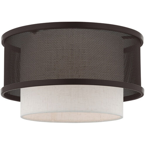 Braddock 1 Light 12 inch Bronze Flush Mount Ceiling Light