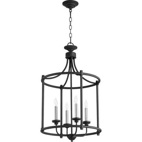 Fort Worth 4 Light 18 inch Noir Mini Chandelier Ceiling Light, Large