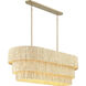 Caviana 5 Light 48 inch Signature Brass Pendant Ceiling Light