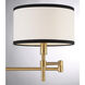 Modern 1 Light 8 inch Natural Brass Wall Sconce Wall Light