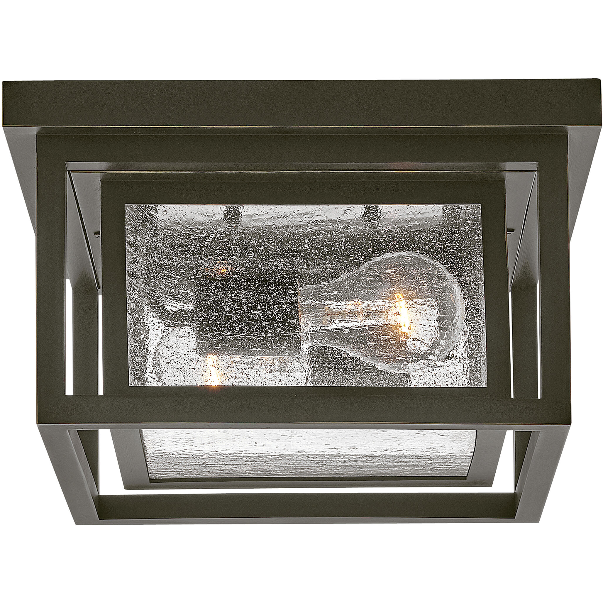 Coastal Elements Republic 11 inch Oil Rubbed Bronze Outdoor Flush Mount, Estate Series