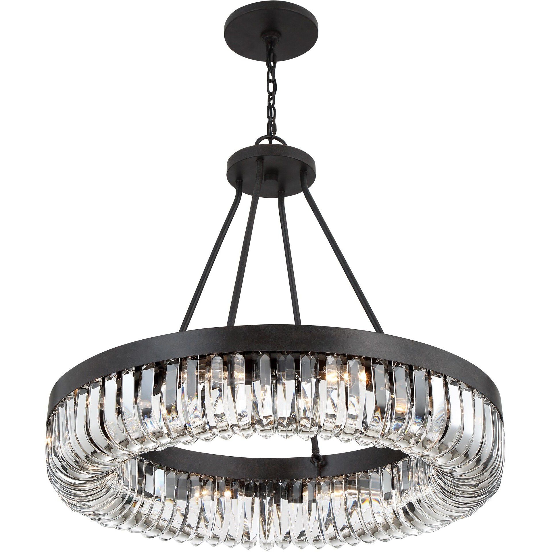 Alister 10 Light 28.25 inch Charcoal Bronze Chandelier Ceiling Light