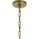 Abbotswell 4 Light 14 inch Natural Brass Pendant Ceiling Light