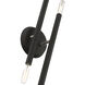 Soho 4 Light 5 inch Black with Brushed Nickel Accents ADA Sconce Wall Light