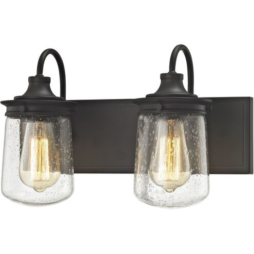 Hamel 2 Light 15 inch Oil Rubbed Bronze Vanity Light Wall Light