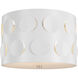kate spade new york Dottie 2 Light 13.13 inch Polished Nickel Flush Mount Ceiling Light