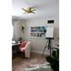 Dona LED 32 inch Aged Brass Flush Mount Ceiling Light