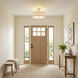 Inspire 3 Light 18 inch Satin Brass Semi-Flush Mount Ceiling Light