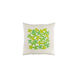 Little Flower 20 X 20 inch Grass Green and Lime Throw Pillow
