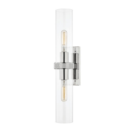 Briggs 2 Light 5 inch Polished Nickel Wall Sconce Wall Light