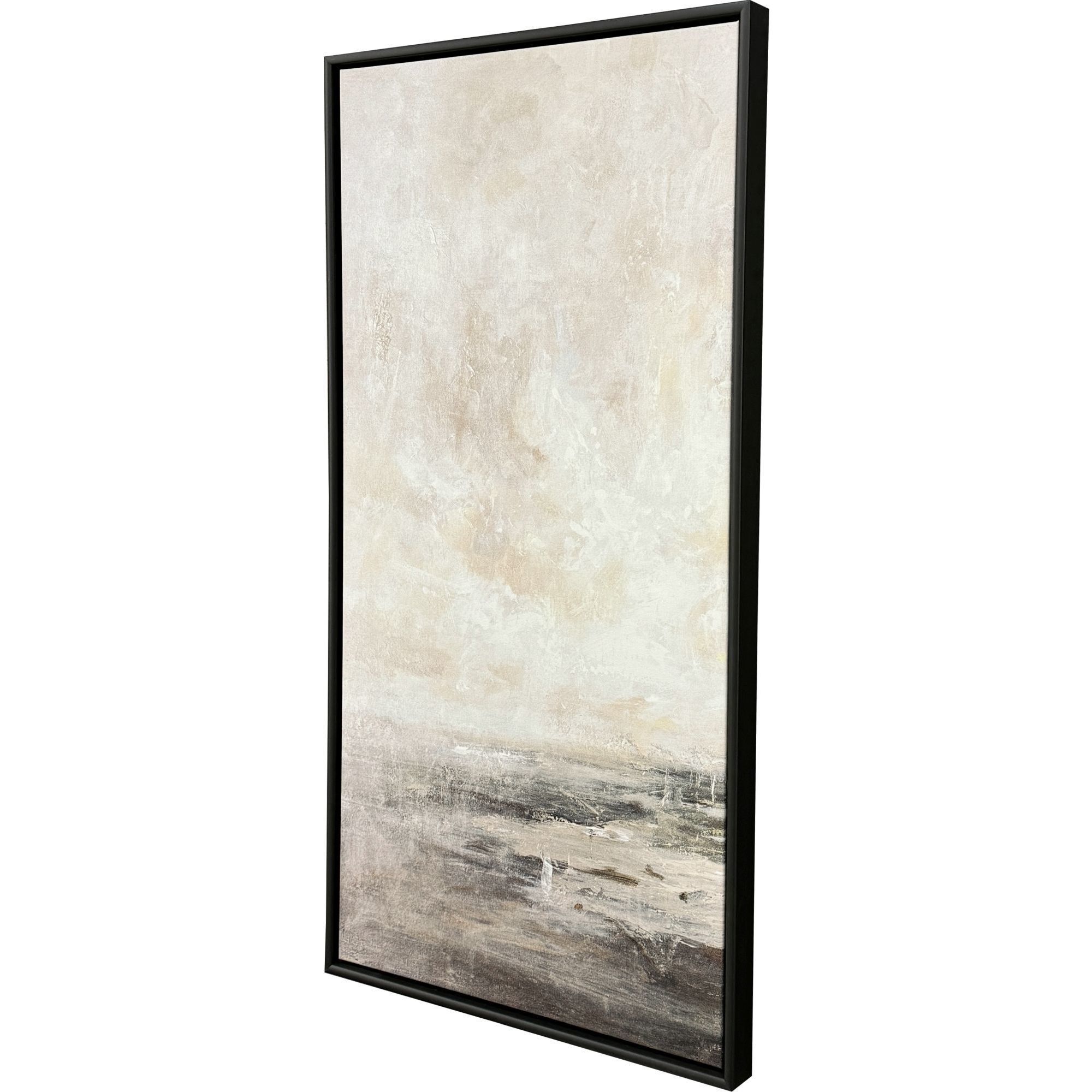 Tender Skies Gray and Brown and Multi and Neutral Canvas