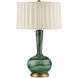 Lamartine 30.5 inch 150.00 watt Green/Antique Brass Table Lamp Portable Light