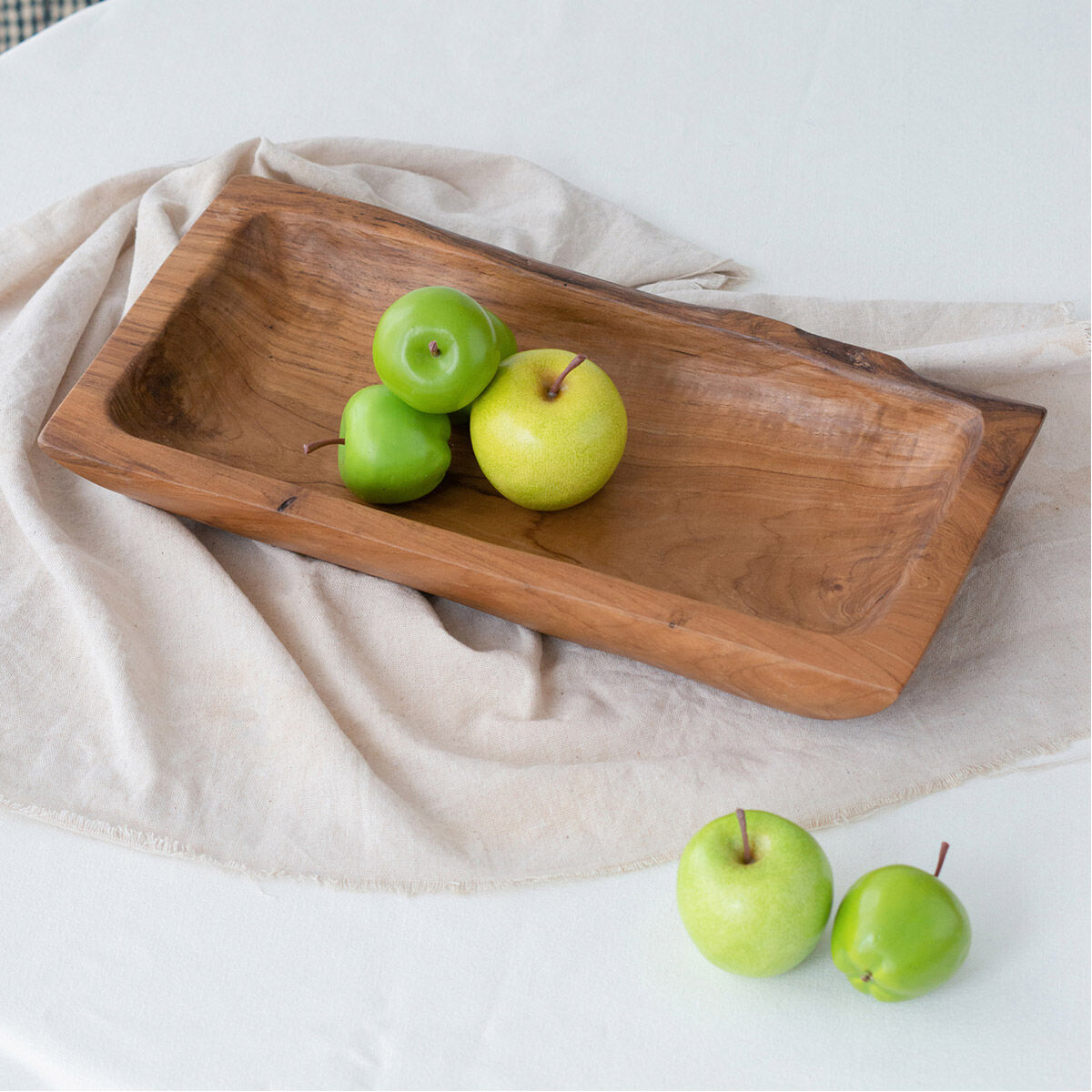 Rectangular Teak Natural Tray