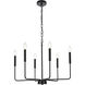 Willa 6 Light 26 inch Black Pendant Ceiling Light