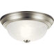 Independence 2 Light 11 inch Brushed Nickel Flush Mount Light Ceiling Light
