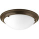 Tucker 3 Light 19.38 inch Antique Bronze Flush Mount Ceiling Light