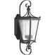 Cadence 1 Light 19 inch Textured Black Outdoor Wall Lantern, Small, Design Series