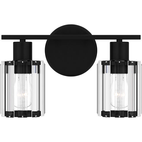 Isla 2 Light 13 inch Matte Black Bath Light Wall Light
