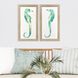 Swim Tall Green Framed Art