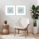 Waterside Collection Block Profile Matted White Framed Art